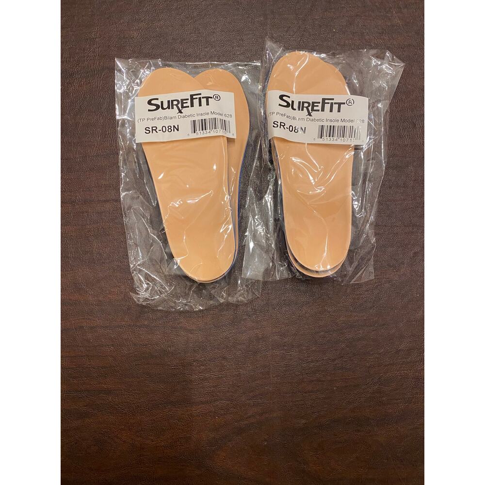 Brand New Surefit SR-0808N Bilam Diabetic Insole‎ Model 628 Two Pair